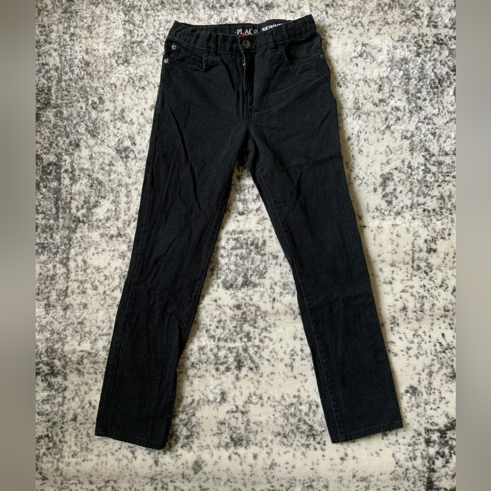 The Children's Place Boys Skinny Jeans Black Size 12